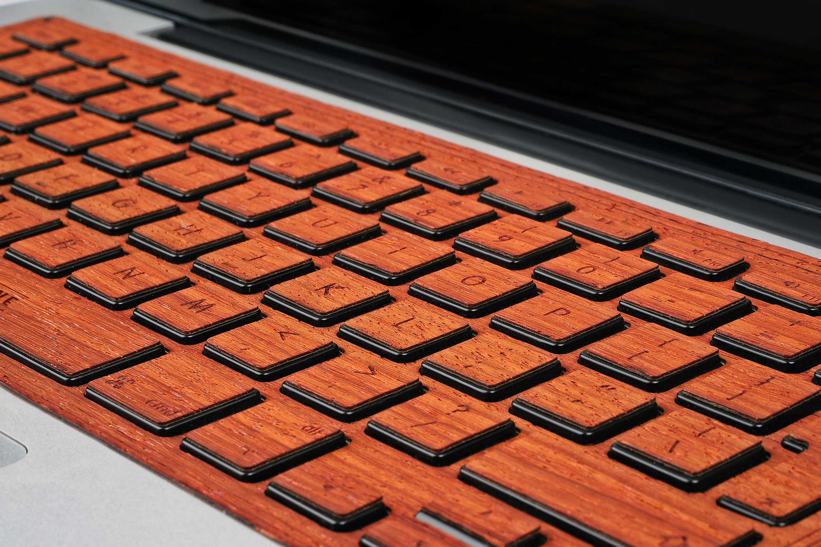 Macbook Keyboard Padauk Wood Sticker Decal Skin Cover Case for Air Pro 11 13 15 12 inch in 1