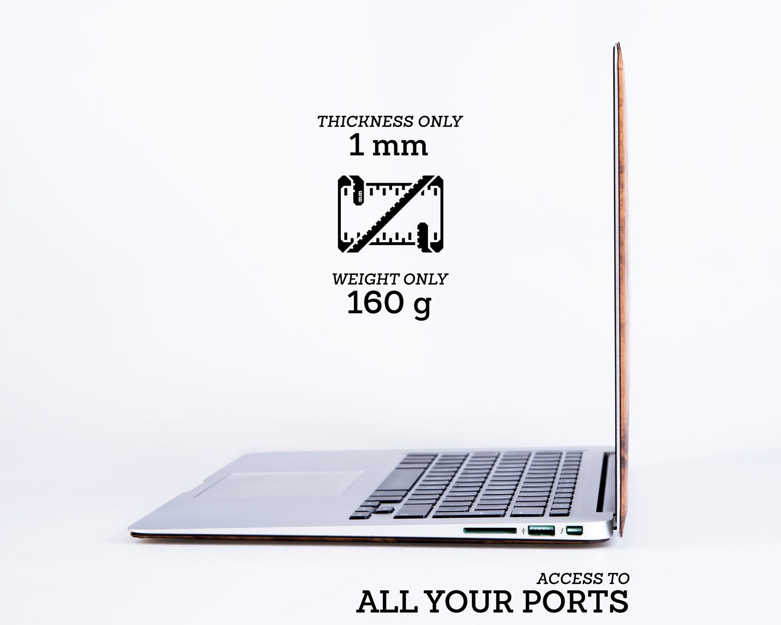 MacBook Skin - Made of Real Wood - Imbuia