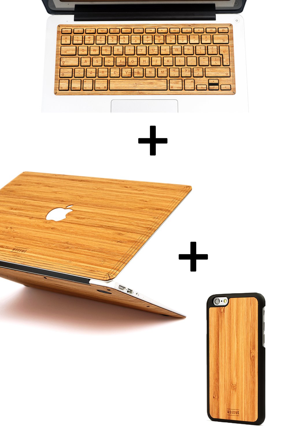 SET: MACBOOK + IPHONE + KEYBOARD ACCESSORIES