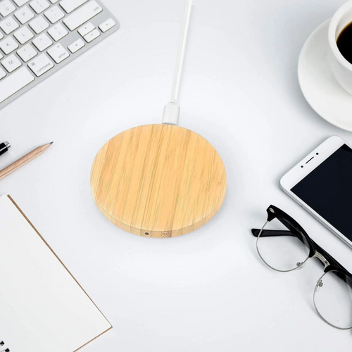 Bamboo Wood Wireless Charger - 15W