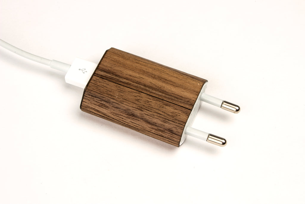 Real Wood Wrap/Skin for iPhone Charger