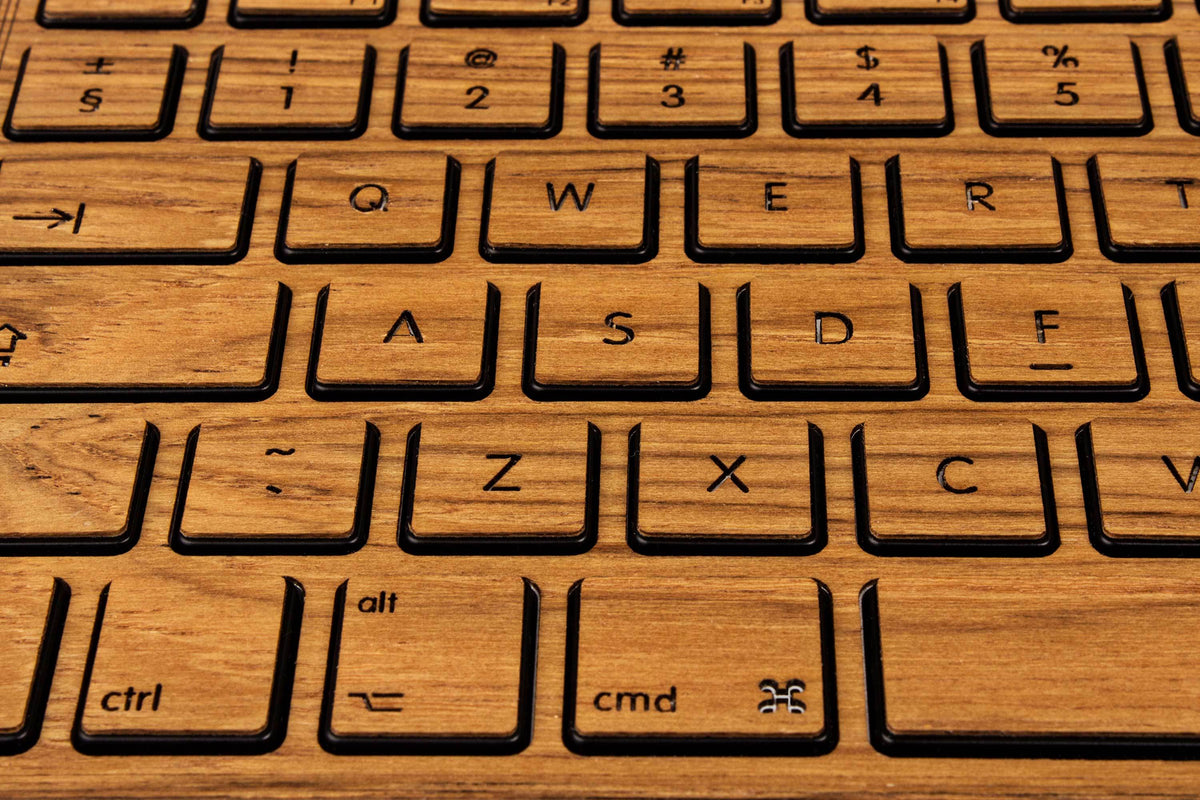 Macbook Keyboard Teak Wood Sticker Decal Skin Cover Case for Air Pro 11 13 15 12 inch in 1