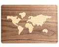 World Map - Macbook Wood Skin