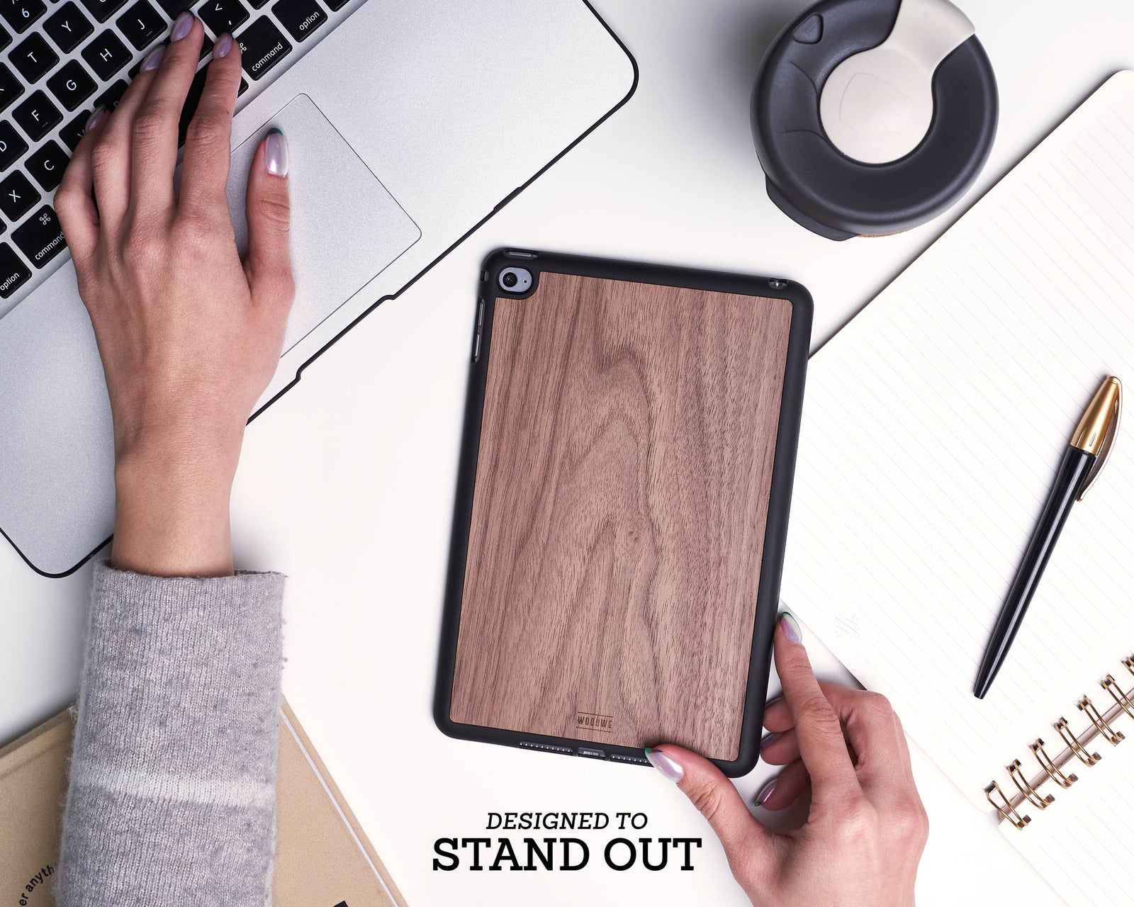 ipad case cover wood protection protective walnut mini air pro