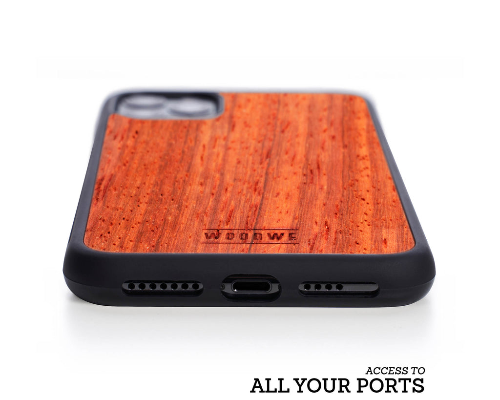 iphone case cover wood protection protective padauk