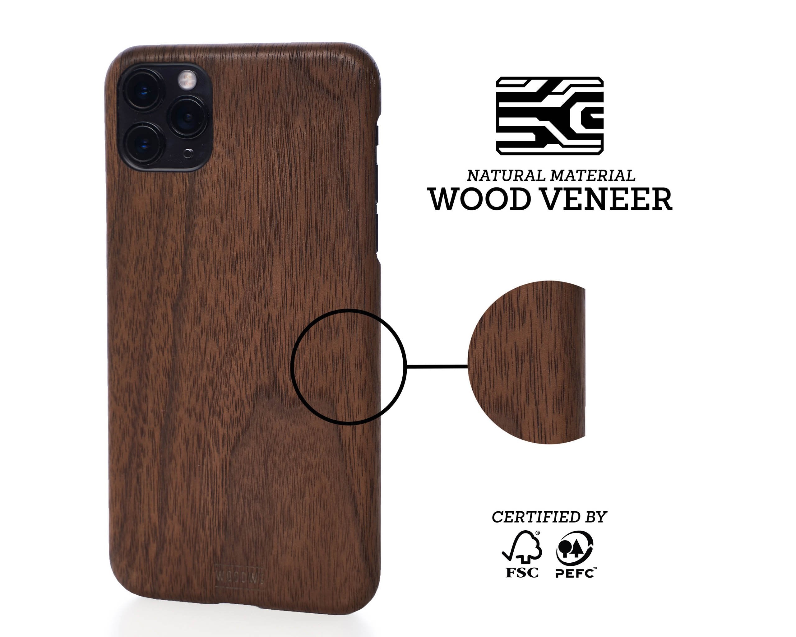 Natural Wood Case for Iphone 13 / 12 / 11 / X / XR / 8 / 7 / 6 / 5