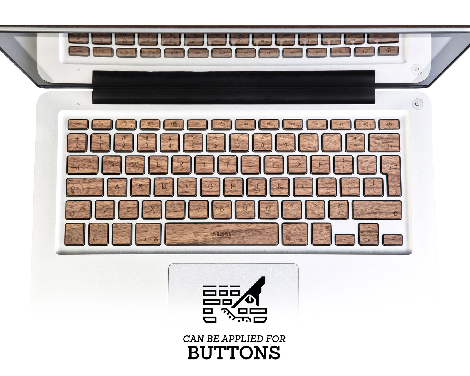 Macbook Wood Keyboard Skin - Walnut