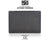 Macbook Skin - Made of Real Stone - Dark Black