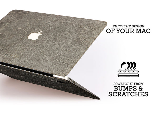Macbook Stone Case Silver Grey Stone Cover WoodWe