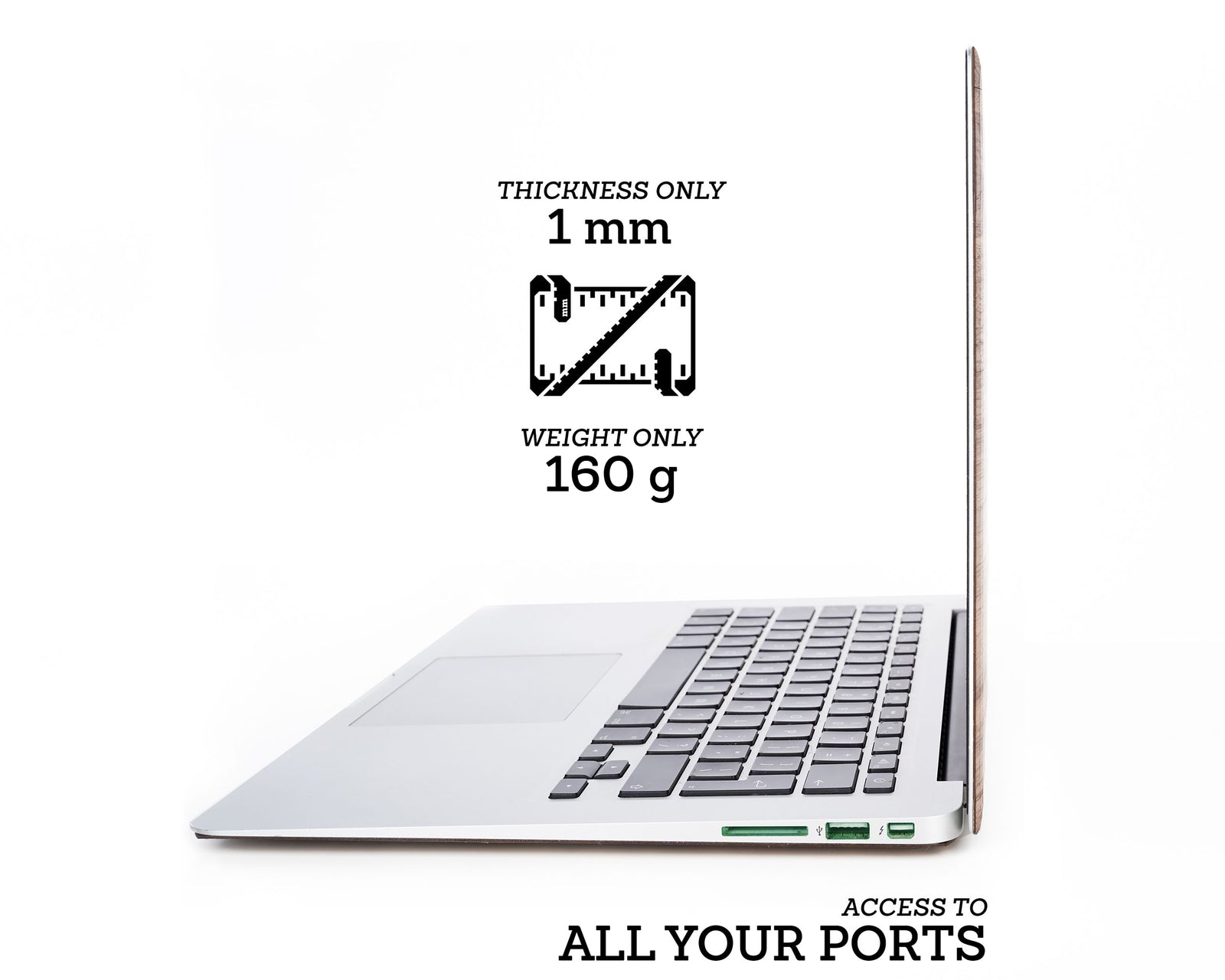 Fox in the Woods - Minimal - Macbook Wood Skin