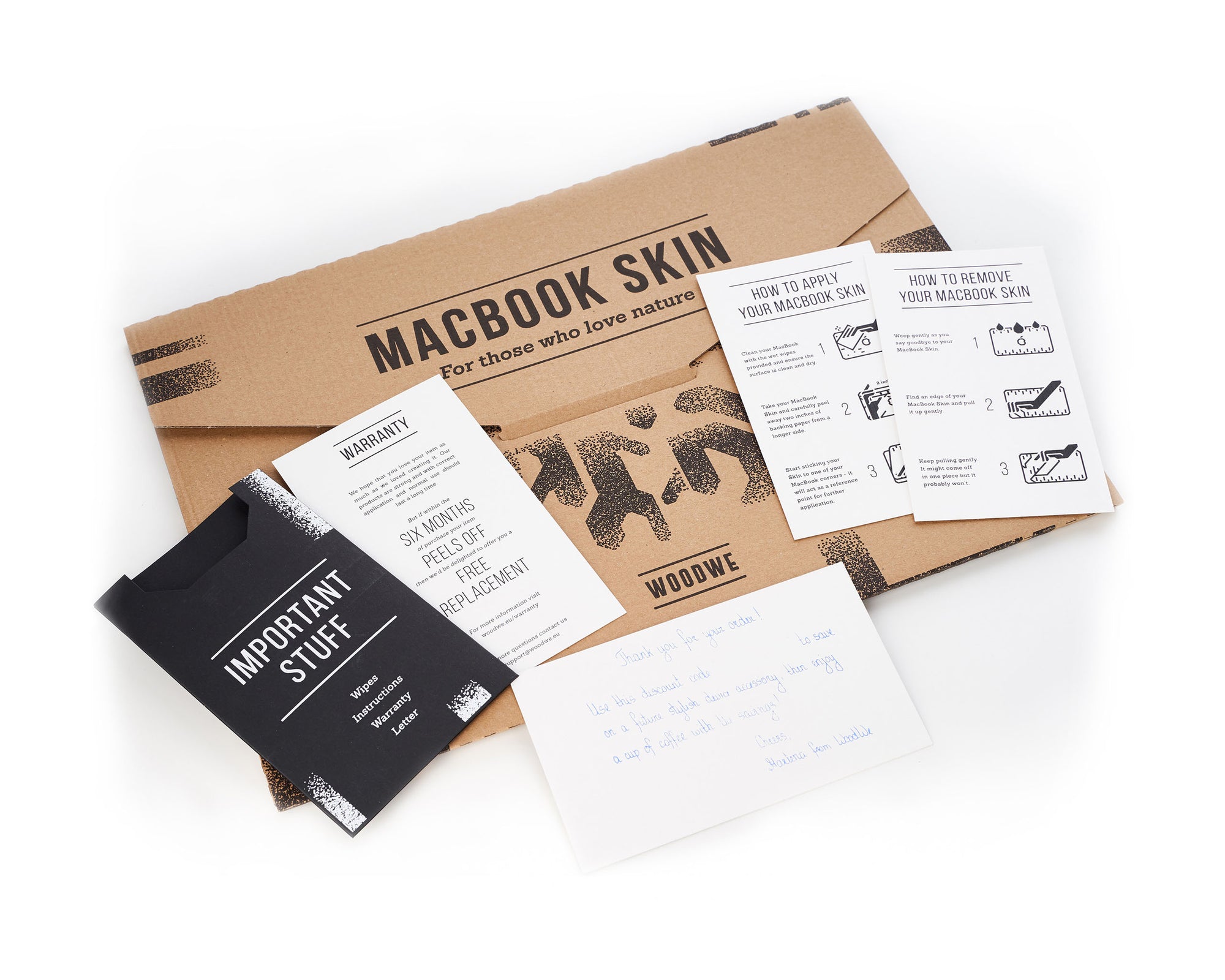 Bear in the Woods - Minimal - Macbook Wood Skin